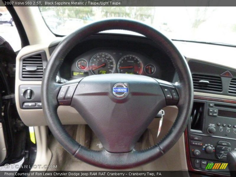 Black Sapphire Metallic / Taupe/Light Taupe 2007 Volvo S60 2.5T