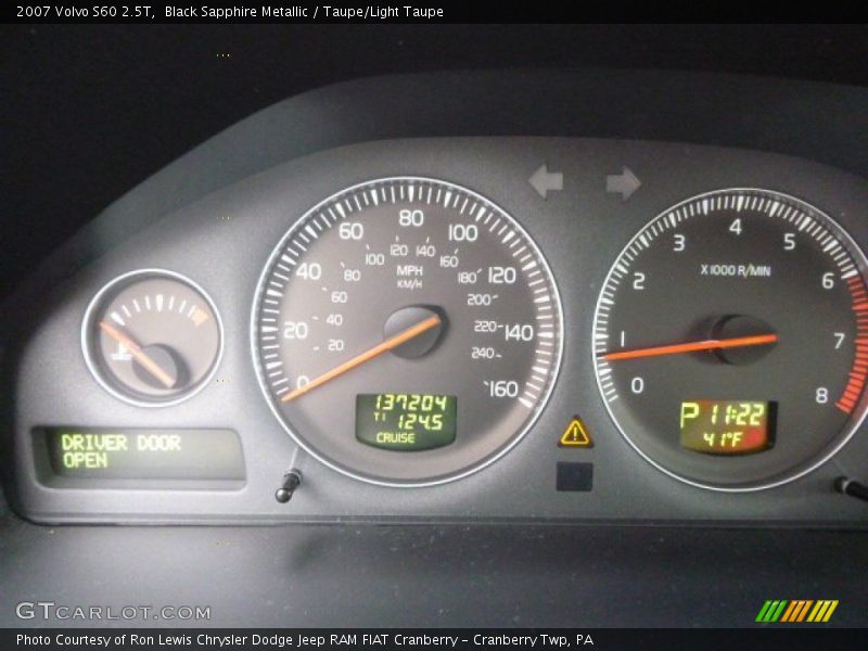 Black Sapphire Metallic / Taupe/Light Taupe 2007 Volvo S60 2.5T