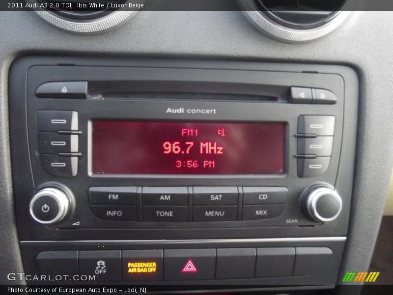 Audio System of 2011 A3 2.0 TDI