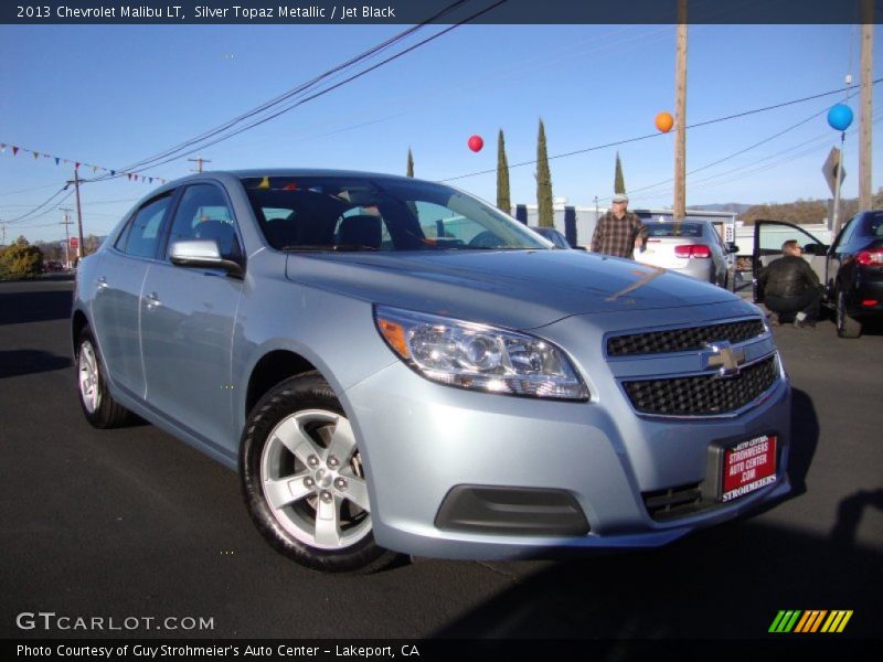 Silver Topaz Metallic / Jet Black 2013 Chevrolet Malibu LT