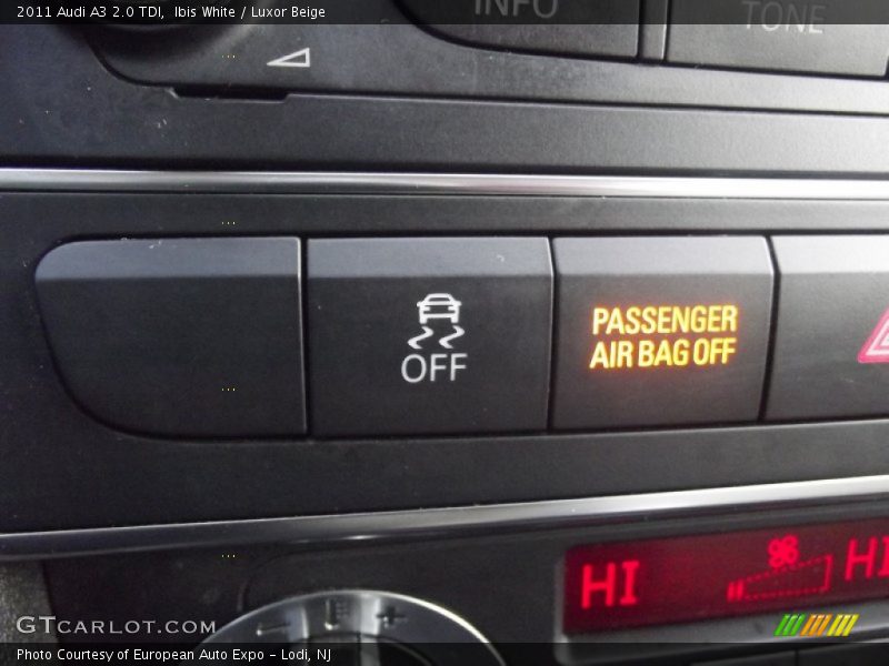 Controls of 2011 A3 2.0 TDI