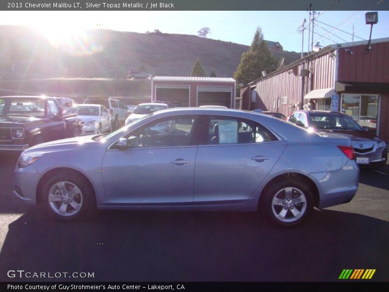 Silver Topaz Metallic / Jet Black 2013 Chevrolet Malibu LT