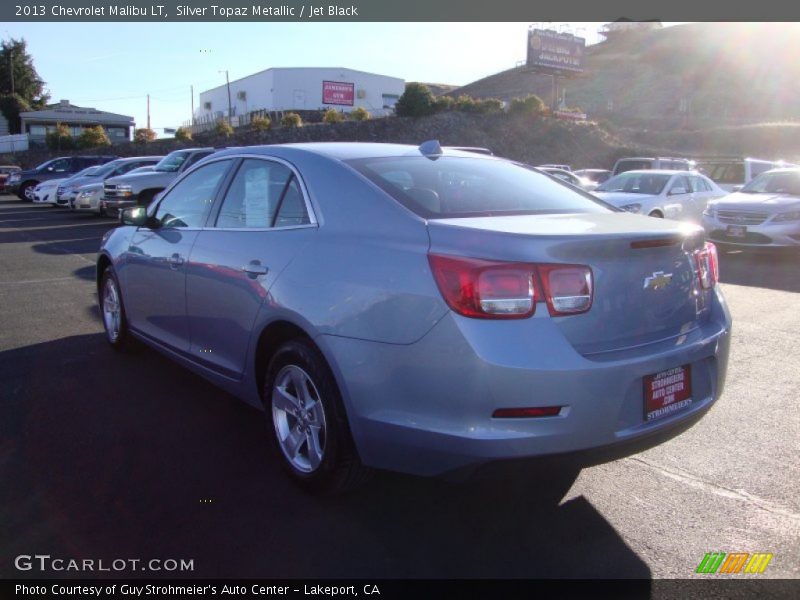 Silver Topaz Metallic / Jet Black 2013 Chevrolet Malibu LT