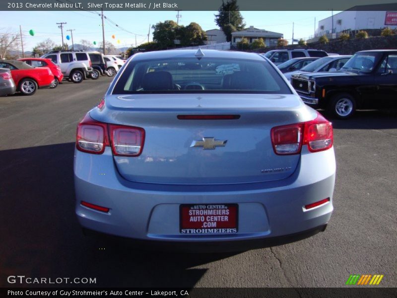 Silver Topaz Metallic / Jet Black 2013 Chevrolet Malibu LT