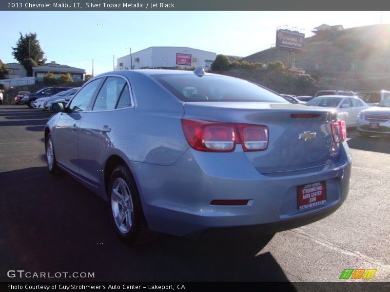 Silver Topaz Metallic / Jet Black 2013 Chevrolet Malibu LT