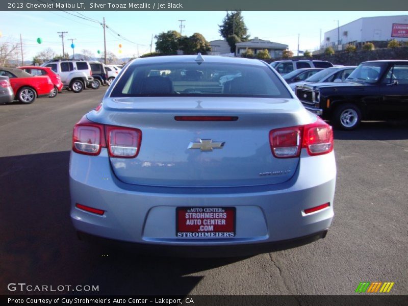 Silver Topaz Metallic / Jet Black 2013 Chevrolet Malibu LT