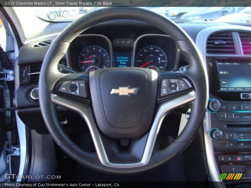 Silver Topaz Metallic / Jet Black 2013 Chevrolet Malibu LT