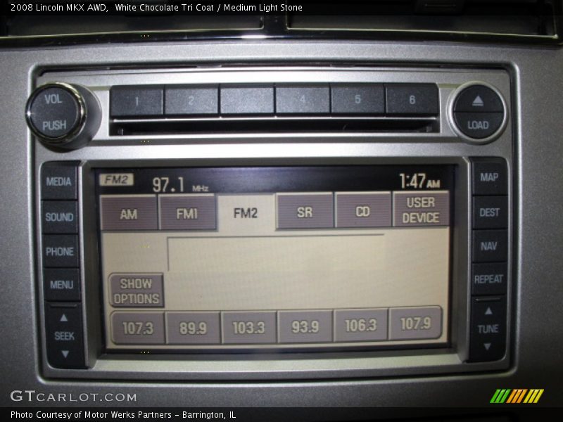 White Chocolate Tri Coat / Medium Light Stone 2008 Lincoln MKX AWD