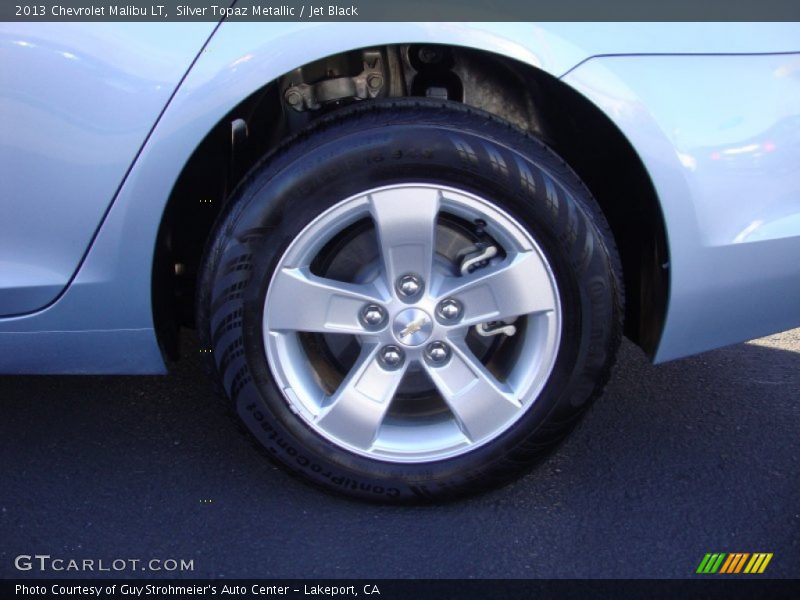 Silver Topaz Metallic / Jet Black 2013 Chevrolet Malibu LT