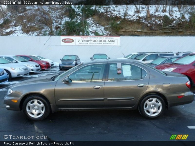 Autumn Bronze / Beige 2001 Infiniti I 30 Sedan