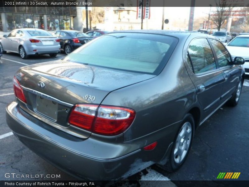 Autumn Bronze / Beige 2001 Infiniti I 30 Sedan