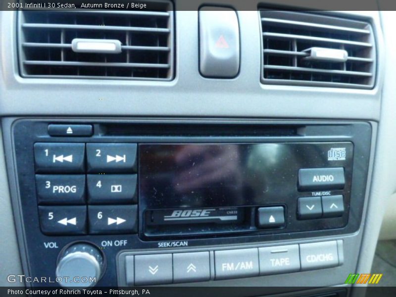 Autumn Bronze / Beige 2001 Infiniti I 30 Sedan