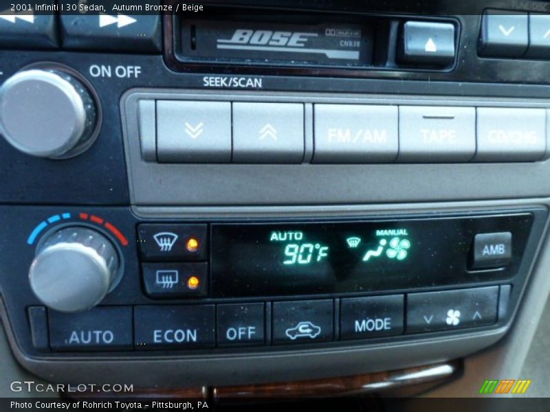 Autumn Bronze / Beige 2001 Infiniti I 30 Sedan