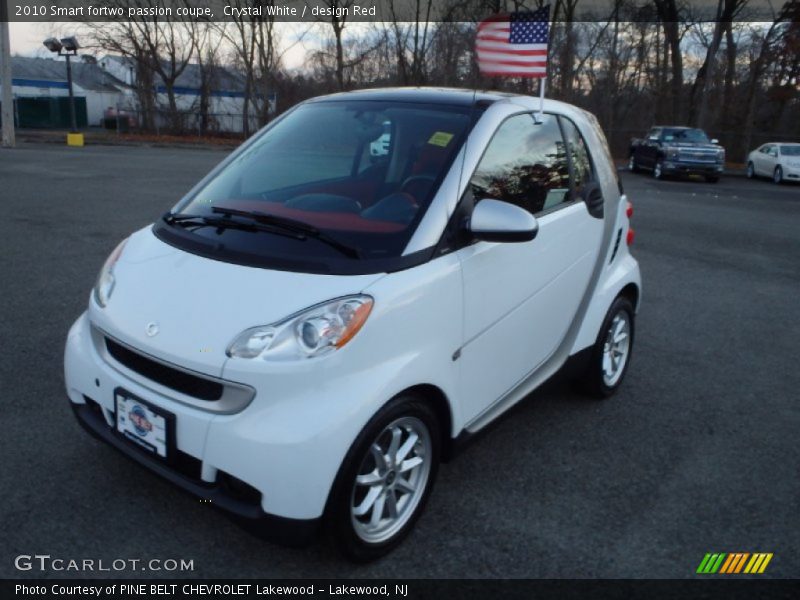 Crystal White / design Red 2010 Smart fortwo passion coupe