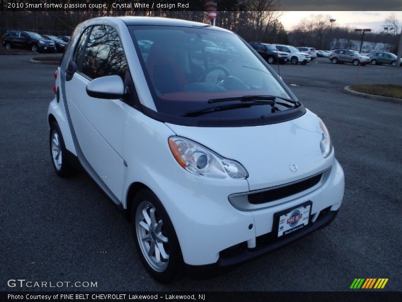 Crystal White / design Red 2010 Smart fortwo passion coupe