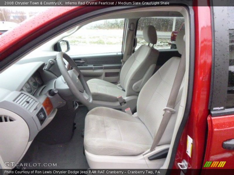 Inferno Red Crystal Pearlcoat / Medium Slate Gray/Light Shale 2008 Chrysler Town & Country LX