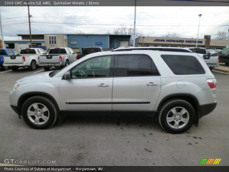 Quicksilver Metallic / Ebony 2009 GMC Acadia SLE AWD