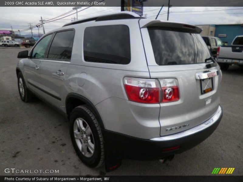 Quicksilver Metallic / Ebony 2009 GMC Acadia SLE AWD