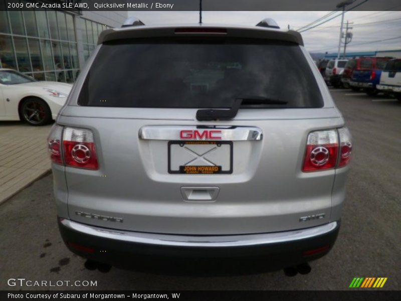 Quicksilver Metallic / Ebony 2009 GMC Acadia SLE AWD