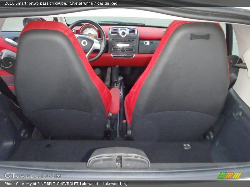 Crystal White / design Red 2010 Smart fortwo passion coupe