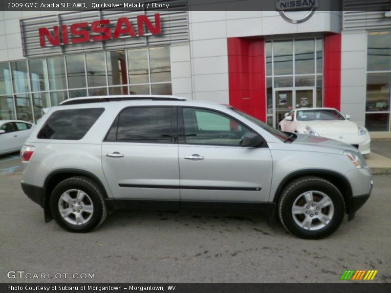 Quicksilver Metallic / Ebony 2009 GMC Acadia SLE AWD
