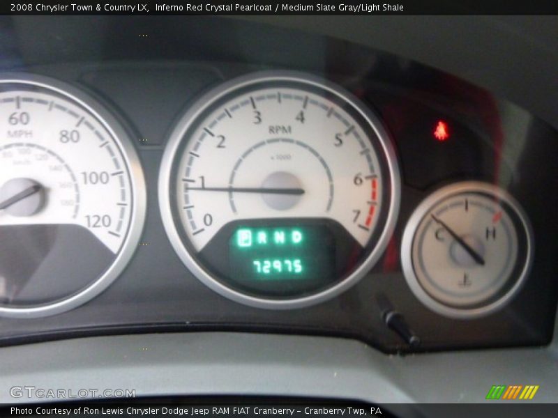 Inferno Red Crystal Pearlcoat / Medium Slate Gray/Light Shale 2008 Chrysler Town & Country LX