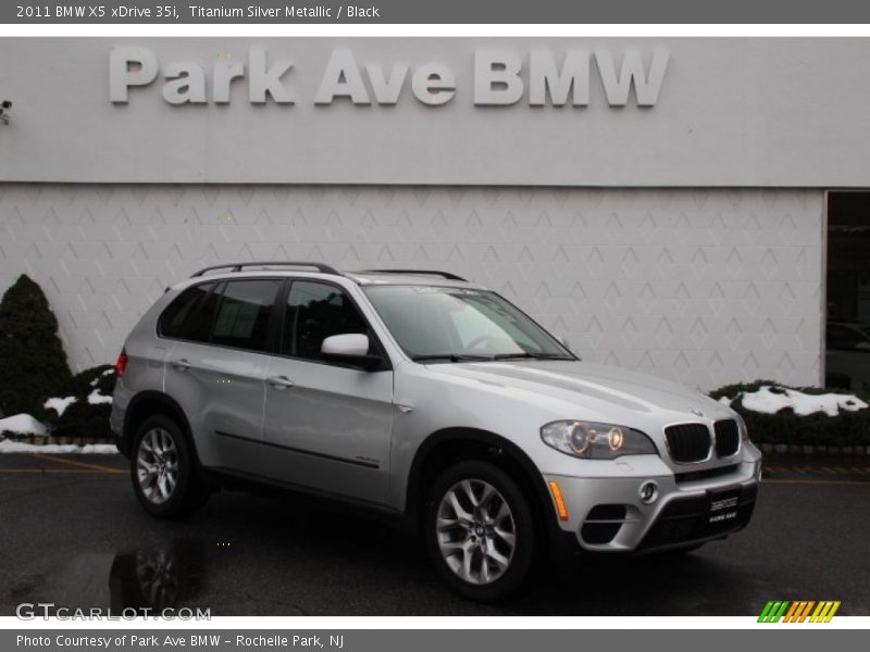 Titanium Silver Metallic / Black 2011 BMW X5 xDrive 35i