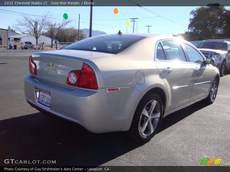 Gold Mist Metallic / Ebony 2012 Chevrolet Malibu LT