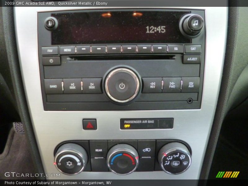 Quicksilver Metallic / Ebony 2009 GMC Acadia SLE AWD