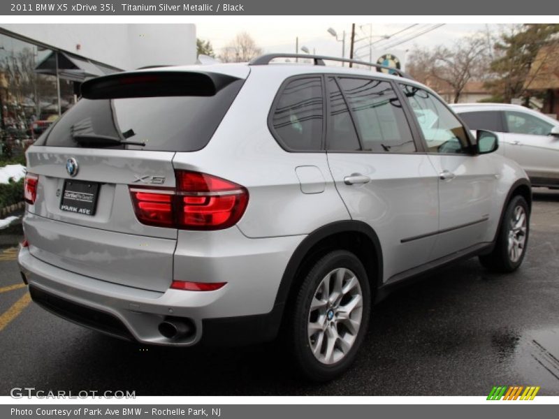 Titanium Silver Metallic / Black 2011 BMW X5 xDrive 35i
