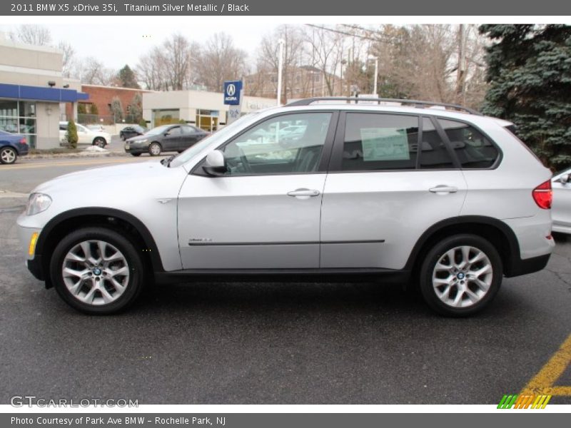 Titanium Silver Metallic / Black 2011 BMW X5 xDrive 35i