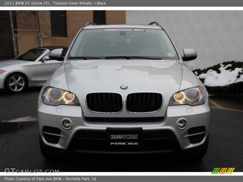 Titanium Silver Metallic / Black 2011 BMW X5 xDrive 35i