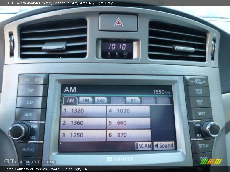 Magnetic Gray Metallic / Light Gray 2011 Toyota Avalon Limited