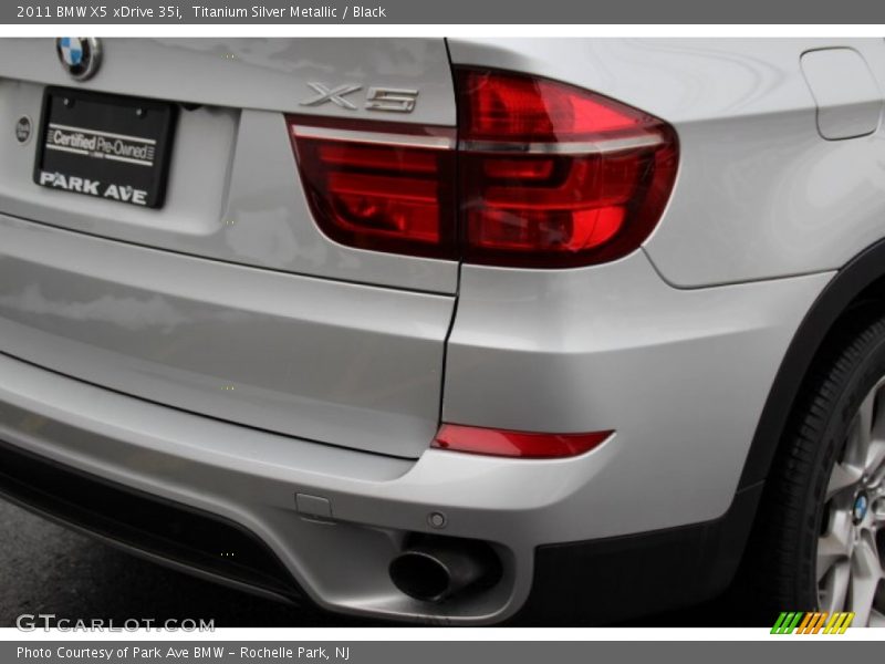 Titanium Silver Metallic / Black 2011 BMW X5 xDrive 35i