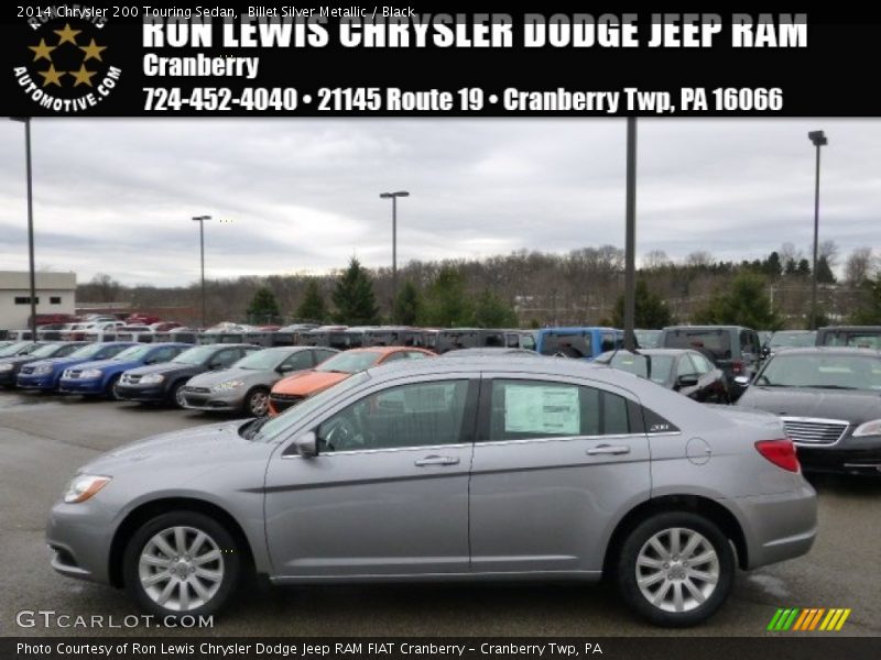 Billet Silver Metallic / Black 2014 Chrysler 200 Touring Sedan