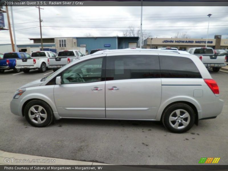 Radiant Silver / Gray 2009 Nissan Quest 3.5 S