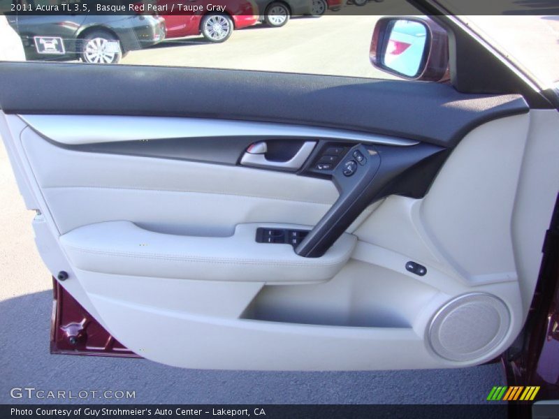 Basque Red Pearl / Taupe Gray 2011 Acura TL 3.5