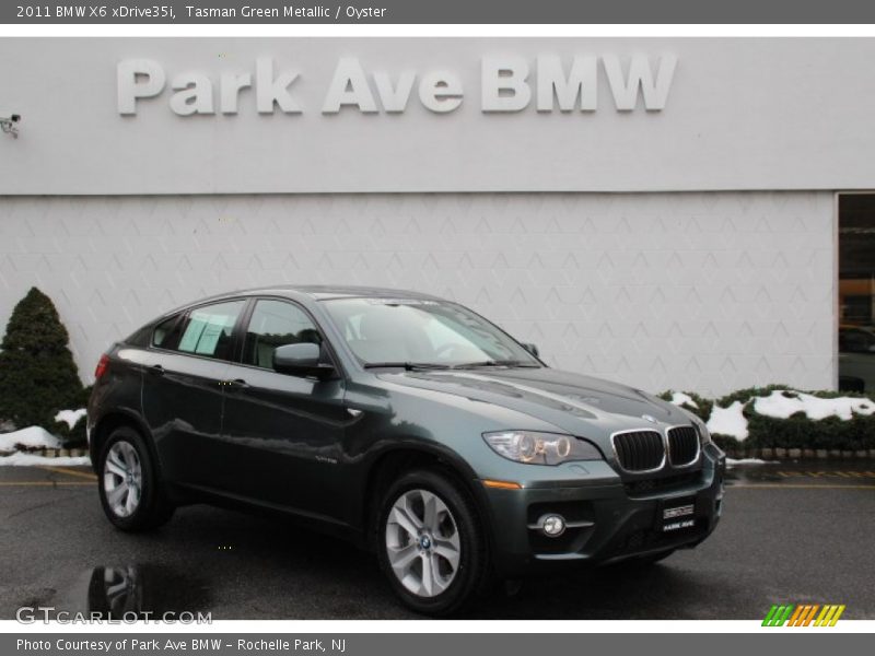 Tasman Green Metallic / Oyster 2011 BMW X6 xDrive35i