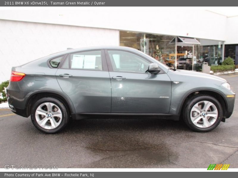 Tasman Green Metallic / Oyster 2011 BMW X6 xDrive35i
