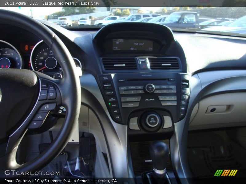 Basque Red Pearl / Taupe Gray 2011 Acura TL 3.5