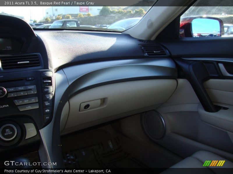 Basque Red Pearl / Taupe Gray 2011 Acura TL 3.5