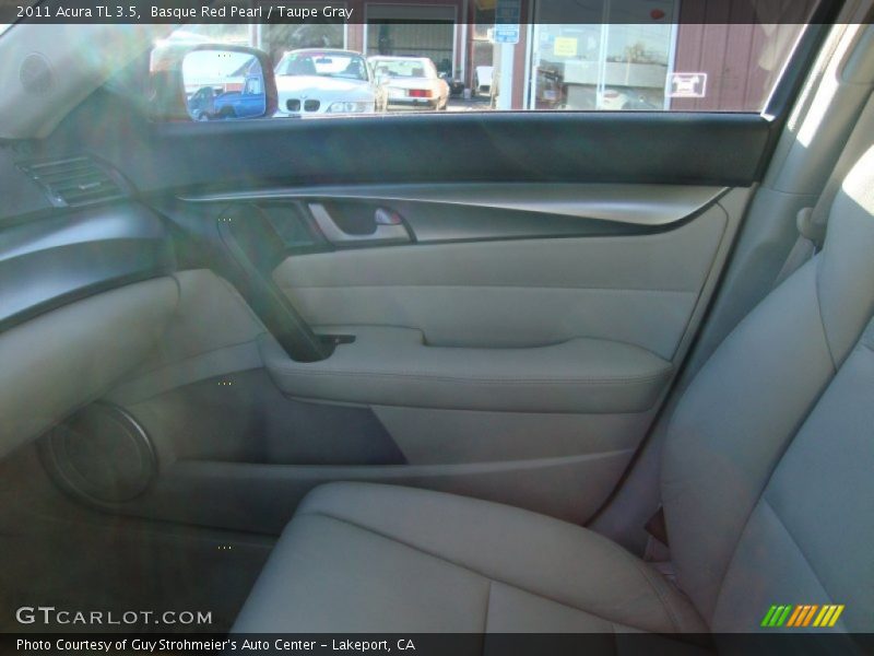 Basque Red Pearl / Taupe Gray 2011 Acura TL 3.5