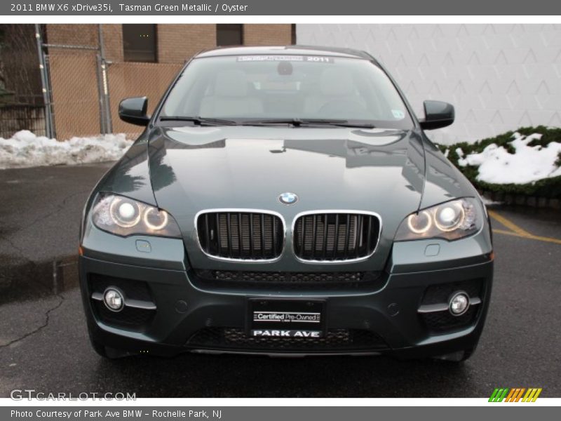 Tasman Green Metallic / Oyster 2011 BMW X6 xDrive35i