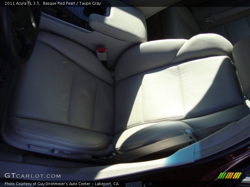 Basque Red Pearl / Taupe Gray 2011 Acura TL 3.5