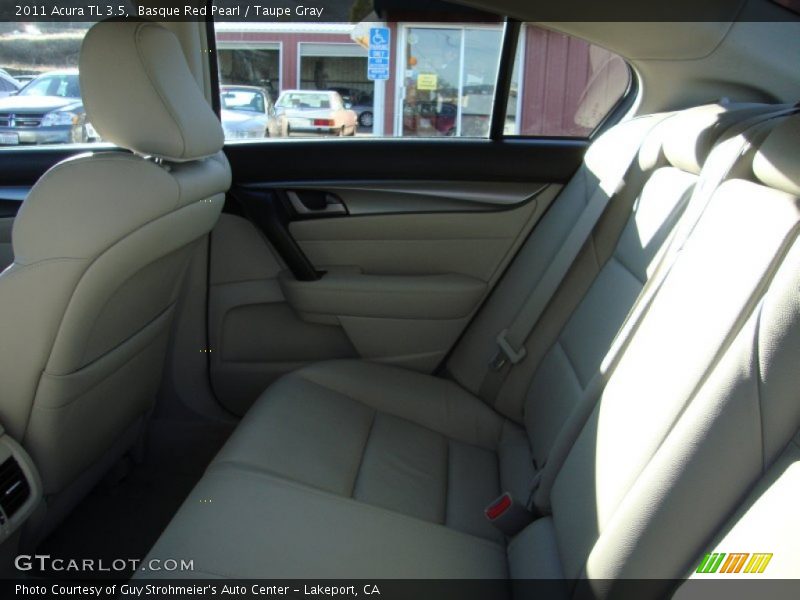 Basque Red Pearl / Taupe Gray 2011 Acura TL 3.5