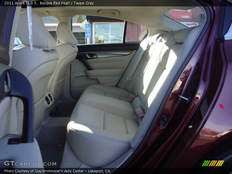 Basque Red Pearl / Taupe Gray 2011 Acura TL 3.5