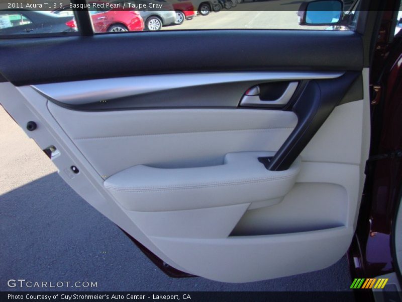 Basque Red Pearl / Taupe Gray 2011 Acura TL 3.5