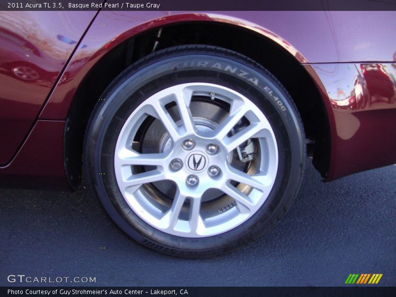 Basque Red Pearl / Taupe Gray 2011 Acura TL 3.5