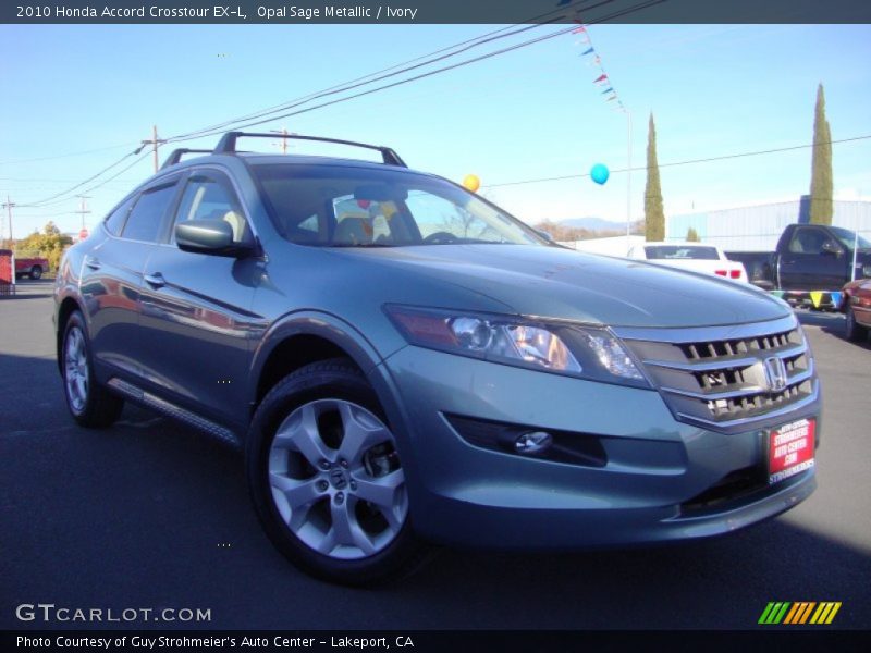 Opal Sage Metallic / Ivory 2010 Honda Accord Crosstour EX-L
