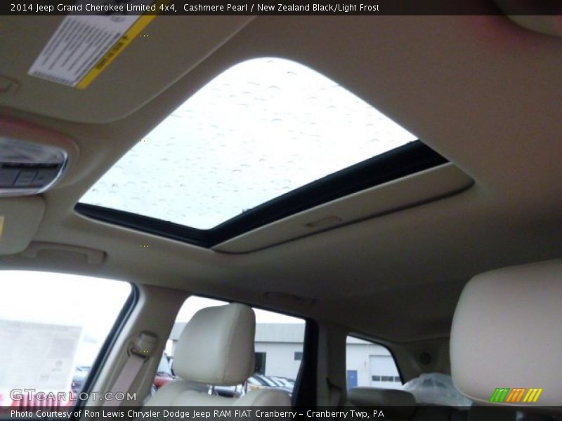 Cashmere Pearl / New Zealand Black/Light Frost 2014 Jeep Grand Cherokee Limited 4x4